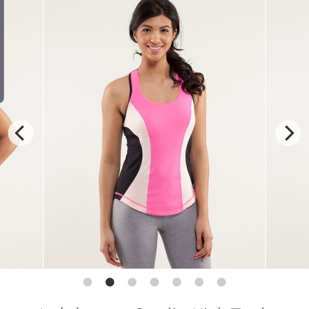 Lululemon Cardio Kick TankPinkelicious/Parfait